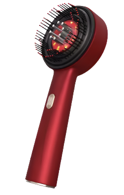 Red light therapy brush